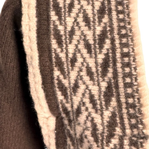 Weekend Max Mara wool angora cardigan sweater Brown and Cream S - Picture 6 of 16